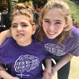 Livy and Hailey Scheinman hugging